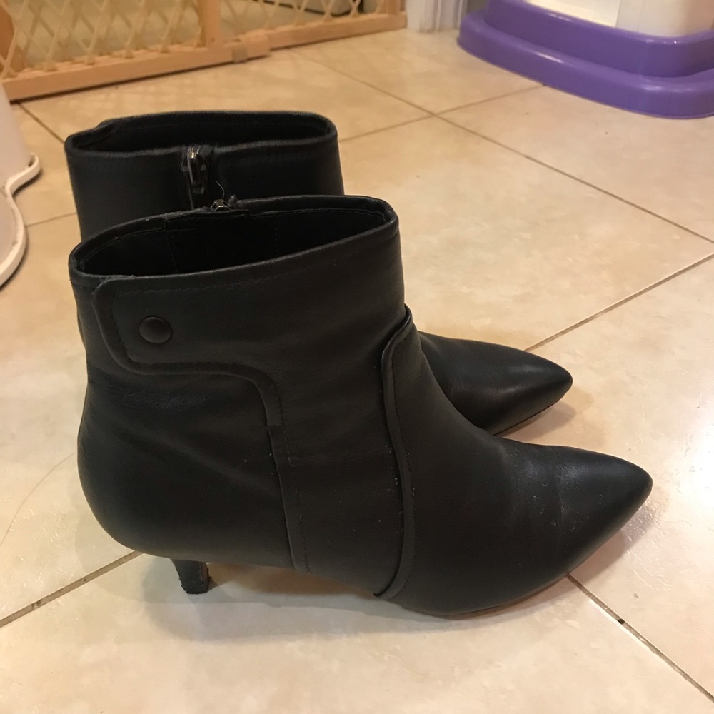 Clarks Leather Heeled Ankle Boots